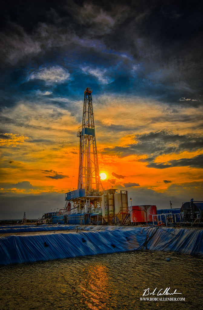 Beauty from the Pits Artist: Bob Callender - Bob Callender Fine Art oil and gas art