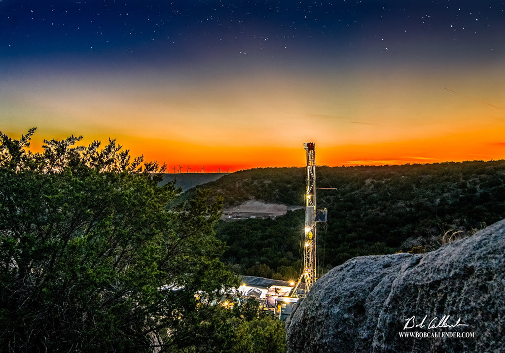 Between Heaven Earth Artist: Bob Callender - Bob Callender Fine Art oil and gas art