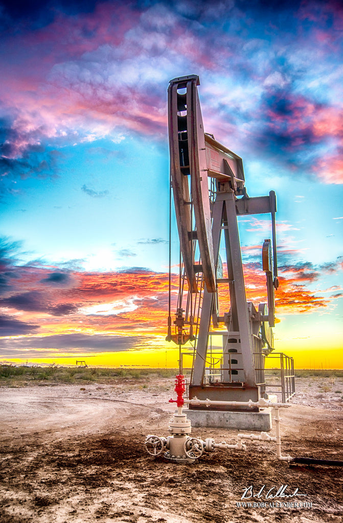 Big Texan Skies - Bob Callender Fine Art oil and gas art