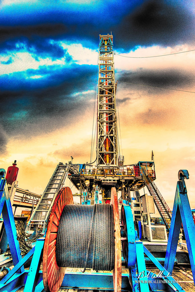 Latshaw 19 Artist: Bob Callender - Bob Callender Fine Art oil and gas art