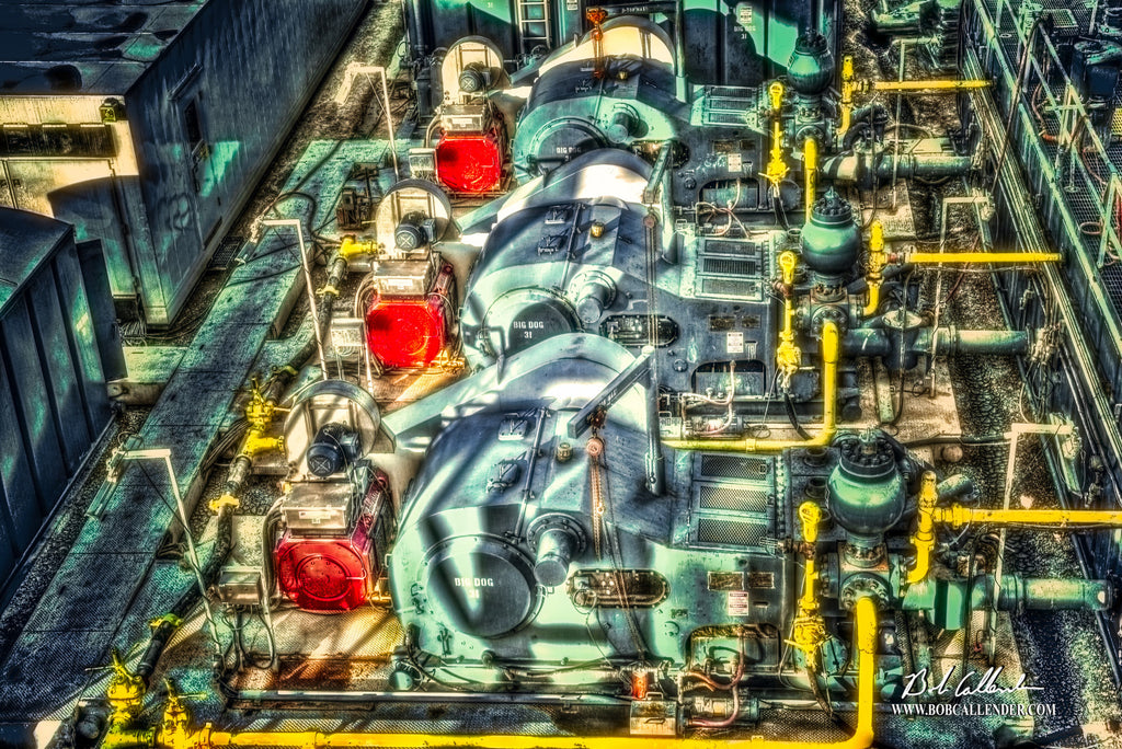 Rig Power Artist: Bob Callender - Bob Callender Fine Art oil and gas art