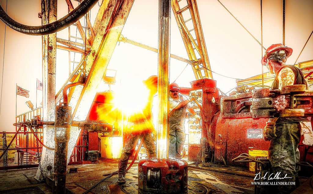 Sunny Days Artist: Bob Callender - Bob Callender Fine Art oil and gas art