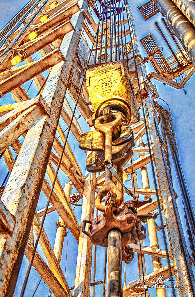 Trippin Pipe Artist: Bob Callender - Bob Callender Fine Art oil and gas art