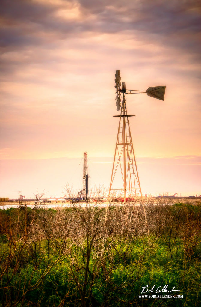 Winds at Liberty Artist: Bob Callender - Bob Callender Fine Art oil and gas art