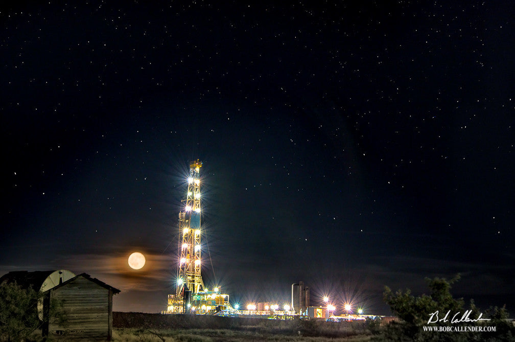 Moonlight Serenade by Bob Callender - Bob Callender Fine Art oil and gas art