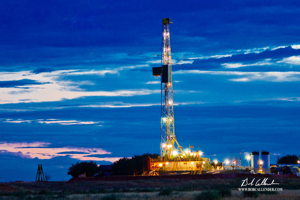 Blue Skies Artist: Bob Callender - Bob Callender Fine Art oil and gas art