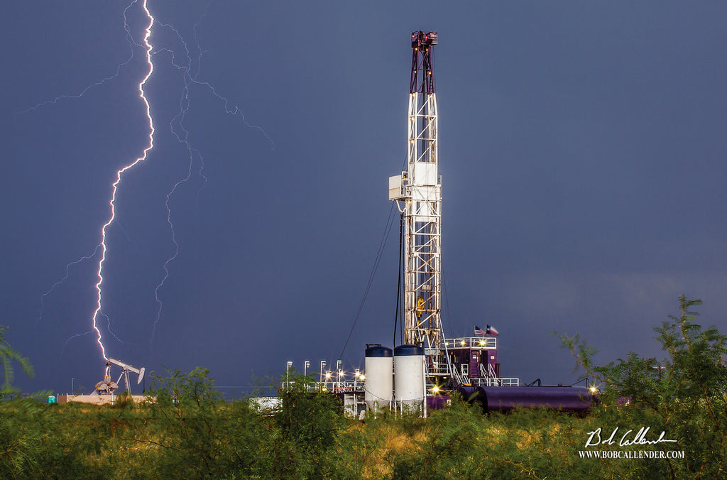 Charged Heavens - Bob Callender Fine Art oil and gas art