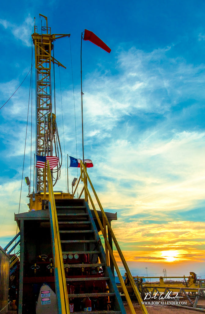 Drillin Pride Artist: Bob Callender - Bob Callender Fine Art oil and gas art