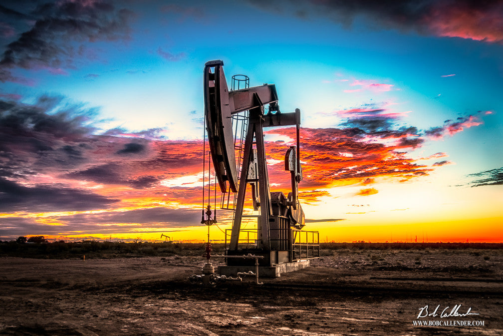 Indian Skies By Bob Callender - Bob Callender Fine Art oil and gas art