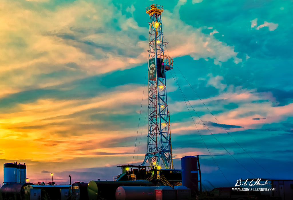 Morning Coffee Artist: Bob Callender - Bob Callender Fine Art oil and gas art