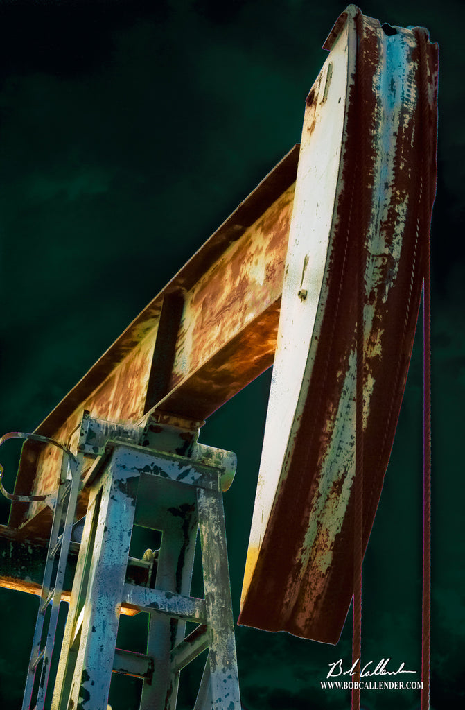 Pumping Retro Artist: Bob Callender - Bob Callender Fine Art oil and gas art