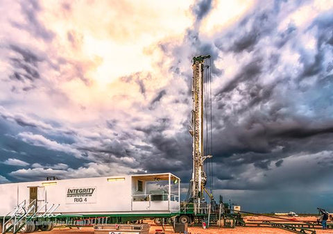 Integrity Rig 413 - Bob Callender Fine Art oil and gas art