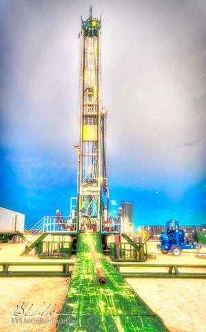 Integrity Rig 415 - Bob Callender Fine Art oil and gas art