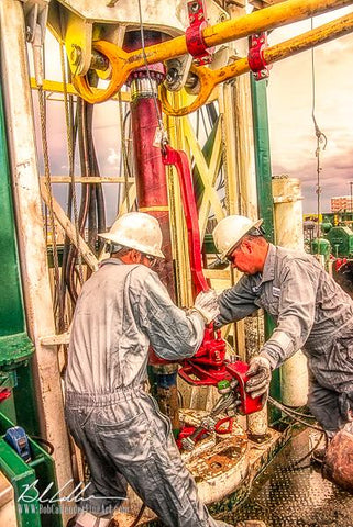 Integrity Rig 421 - Bob Callender Fine Art oil and gas art