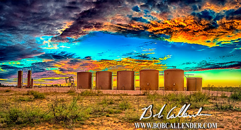 Colors of the Oilfield - Bob Callender Fine Art oil and gas art